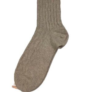 Bresciani 1970 Woman 100% Cashmere Ivory Brown Size Small New With Tags